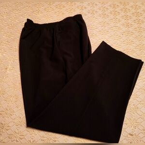 3X polyester and spandex black pants